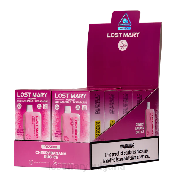 LOST MARY Vape Bulgaria - чери банан дуо лед загуби Мери os5000 4DTX20
